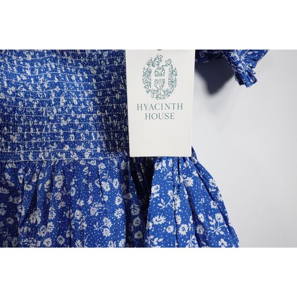 New Tuckernuck Hyacinth House Blue Ditsy Floral Pai Mini Dress Size M 1733-92 - Picture 9 of 12